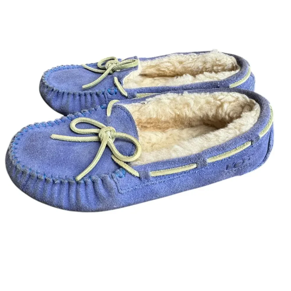UGG Dakota Slipper Moccasin Sheepskin Lined Sz 1